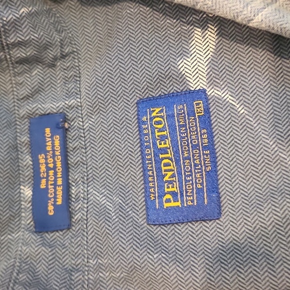 Pendleton Men's Blue Fishing Shirt - Picture 3 of 5